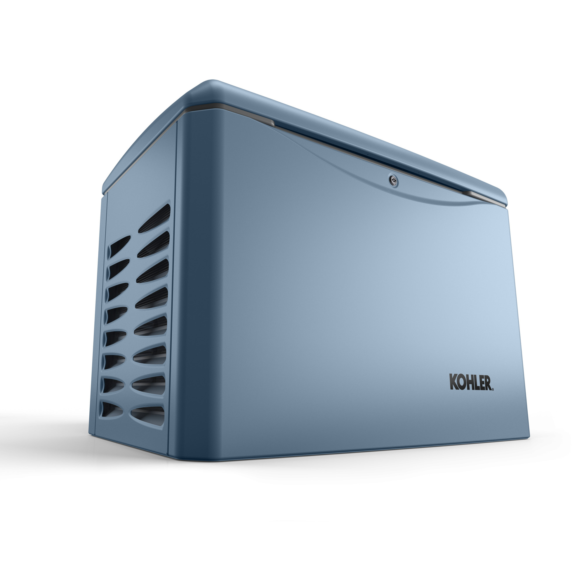 Kohler Standby Generator - 20kW LP, 18kW NG, Canyon Blue, Corrosion-Proof Aluminum Enclosure, Model# 20RCA-QS206